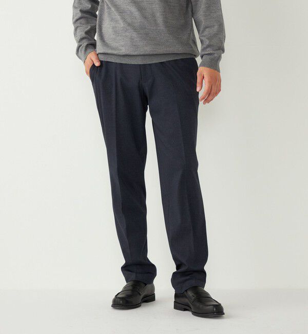SHIPS Colors 「SHIPS Colors:〈洗濯機可能〉AVANT(R) ストレッチ スラックス(セットアップ対応)」|スラックス|ネイビー
