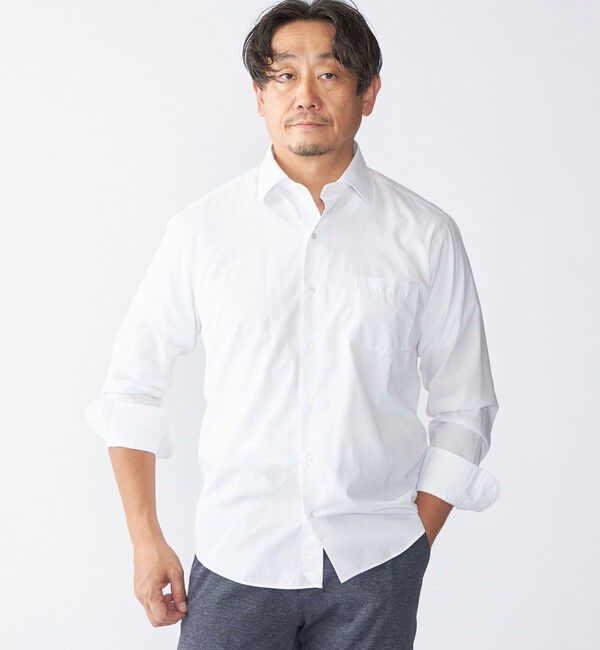 SHIPS「SHIPS: SMOOTH TEX ワイドカラー シャツ」|シャツ・ブラウス|