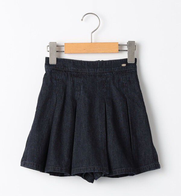 SHIPS KIDS「SHIPS KIDS:100～130cm /デニム プリーツ キュロット」|キュロット|