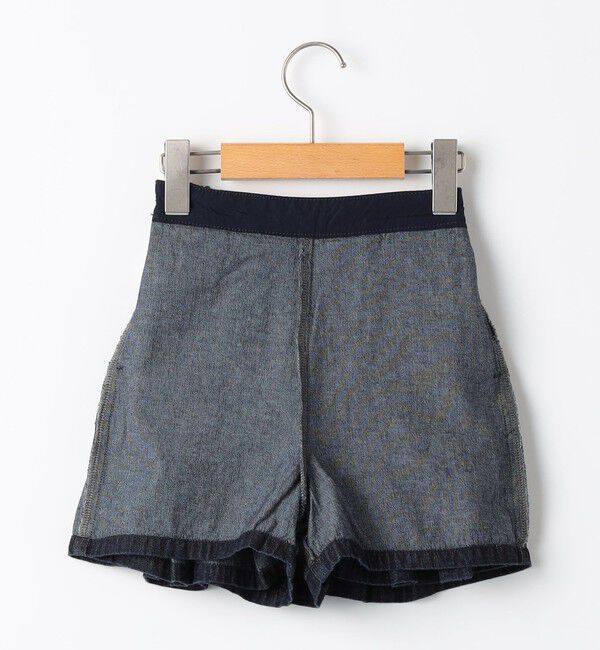 SHIPS KIDS「SHIPS KIDS:100～130cm /デニム プリーツ キュロット」|キュロット|