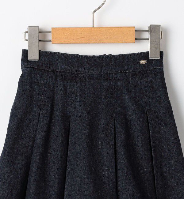 SHIPS KIDS「SHIPS KIDS:100～130cm /デニム プリーツ キュロット」|キュロット|