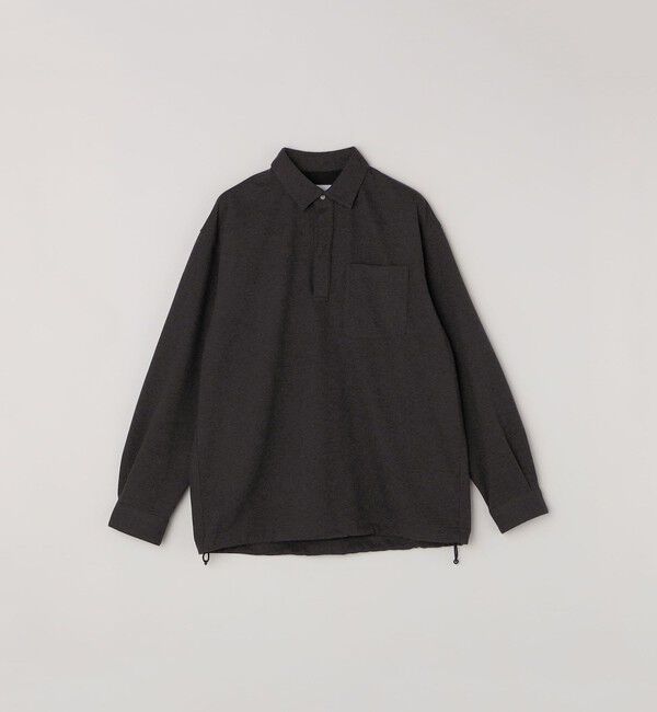 SHIPS any「SHIPS any: 360&deg; THE CIRCLE STRETCH ウールライク スキッパー プルオーバー シャツ(セットアップ対応)◇」|シャツ・ブラウス|