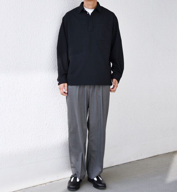 SHIPS any「SHIPS any: 360&deg; THE CIRCLE STRETCH ウールライク スキッパー プルオーバー シャツ(セットアップ対応)◇」|シャツ・ブラウス|