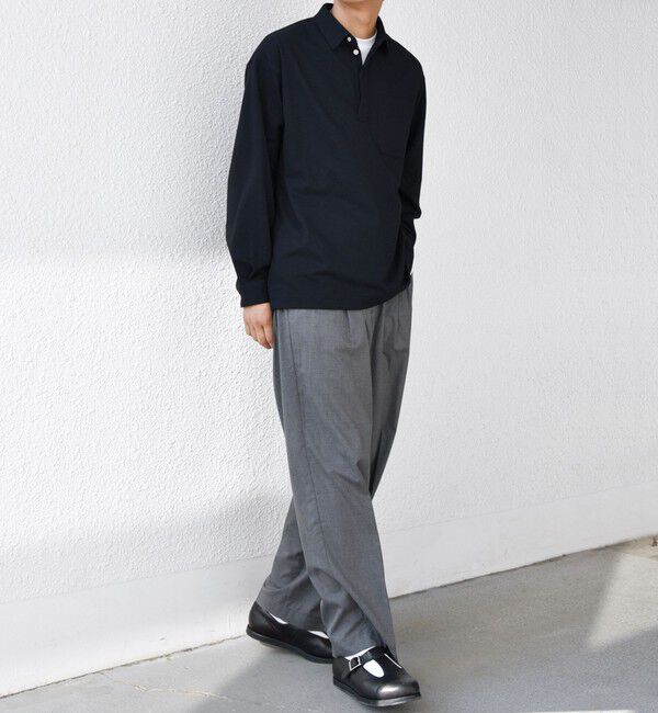 SHIPS any「SHIPS any: 360&deg; THE CIRCLE STRETCH ウールライク スキッパー プルオーバー シャツ(セットアップ対応)◇」|シャツ・ブラウス|