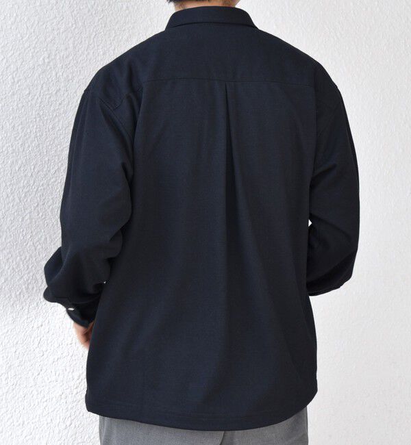 SHIPS any「SHIPS any: 360&deg; THE CIRCLE STRETCH ウールライク スキッパー プルオーバー シャツ(セットアップ対応)◇」|シャツ・ブラウス|