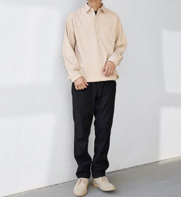 SHIPS any「SHIPS any: 360&deg; THE CIRCLE STRETCH ウールライク スキッパー プルオーバー シャツ(セットアップ対応)◇」|シャツ・ブラウス|