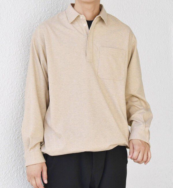 SHIPS any「SHIPS any: 360&deg; THE CIRCLE STRETCH ウールライク スキッパー プルオーバー シャツ(セットアップ対応)◇」|シャツ・ブラウス|