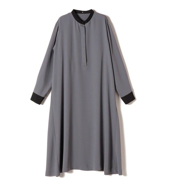 SHIPS for women「〈洗濯機可能〉ライト ダブルクロス バックフリル Aライン ワンピース（セレモニー対応可）」|ワンピース|