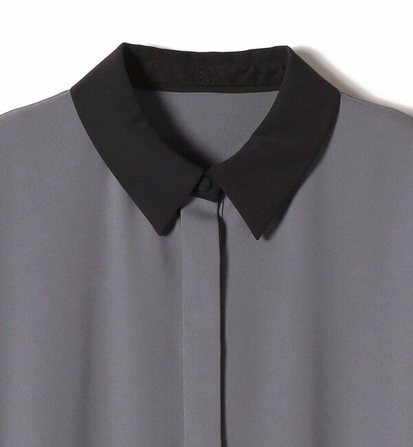 SHIPS for women「〈洗濯機可能〉ライト ダブルクロス バックフリル Aライン ワンピース（セレモニー対応可）」|ワンピース|