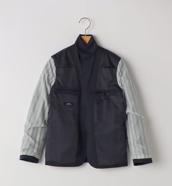 SHIPS KIDS「SHIPS KIDS:140～160cm /ネイビー ストライプ ジャケット」|スーツ|