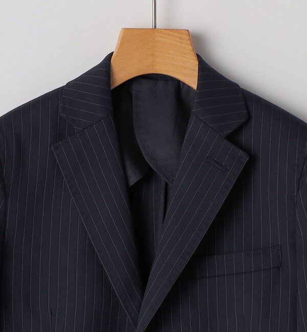 SHIPS KIDS「SHIPS KIDS:140～160cm /ネイビー ストライプ ジャケット」|スーツ|