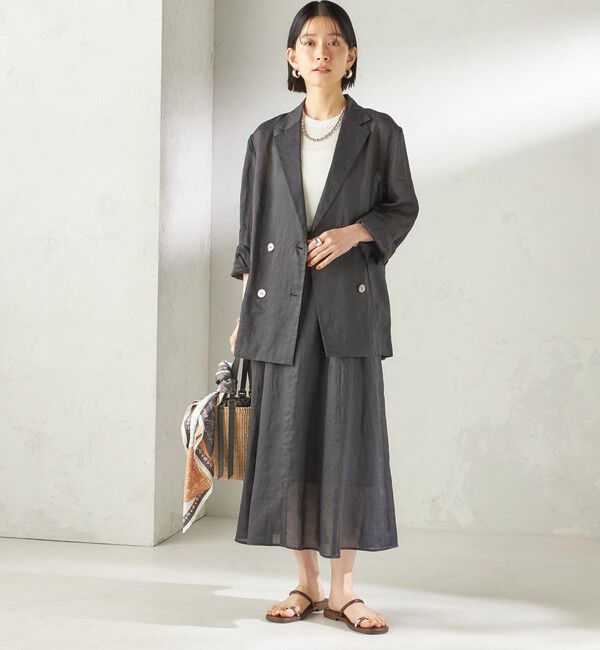 SHIPS for women「《予約》〈手洗い可能〉ラミー 4 ギャザー スカート」|スカート|