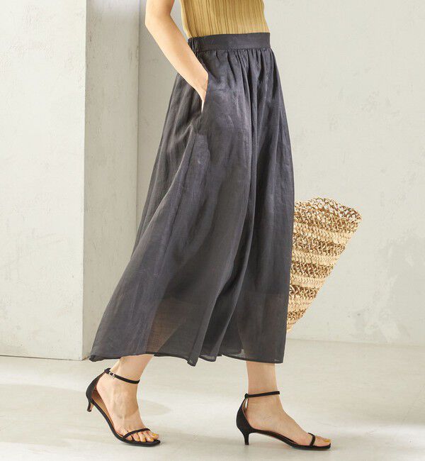 SHIPS for women「《予約》〈手洗い可能〉ラミー 4 ギャザー スカート」|スカート|