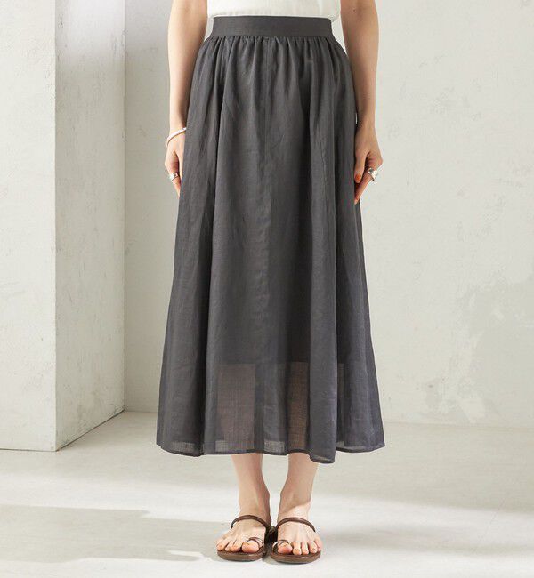 SHIPS for women「《予約》〈手洗い可能〉ラミー 4 ギャザー スカート」|スカート|