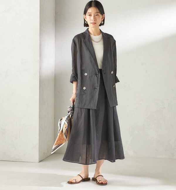 SHIPS for women「《予約》〈手洗い可能〉ラミー 4 ギャザー スカート」|スカート|