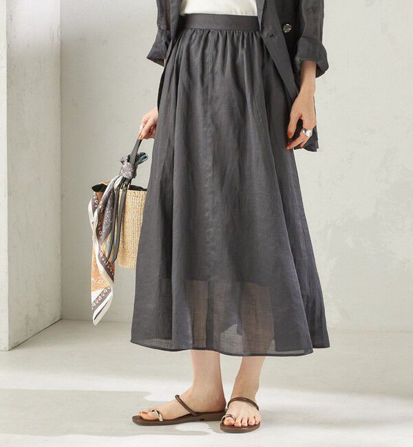 SHIPS for women「《予約》〈手洗い可能〉ラミー 4 ギャザー スカート」|スカート|
