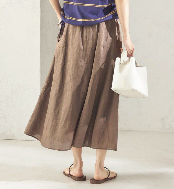 SHIPS for women「《予約》〈手洗い可能〉ラミー 4 ギャザー スカート」|スカート|