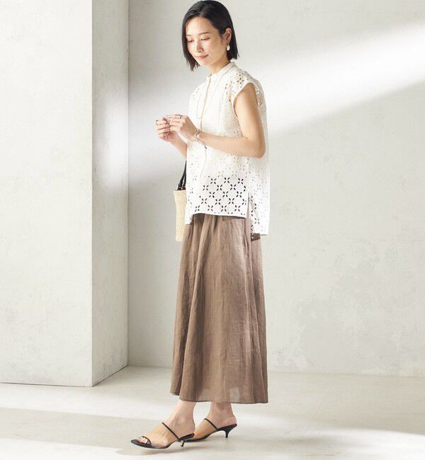 SHIPS for women「《予約》〈手洗い可能〉ラミー 4 ギャザー スカート」|スカート|