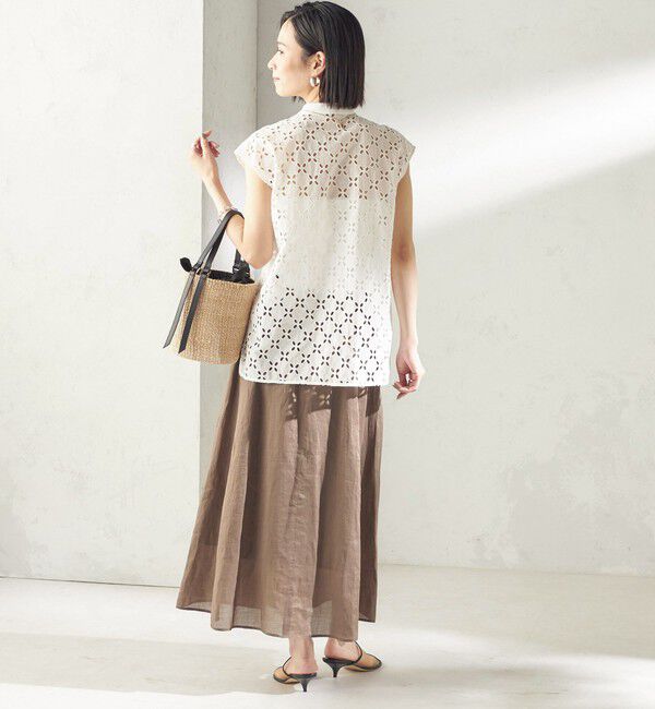 SHIPS for women「《予約》〈手洗い可能〉ラミー 4 ギャザー スカート」|スカート|