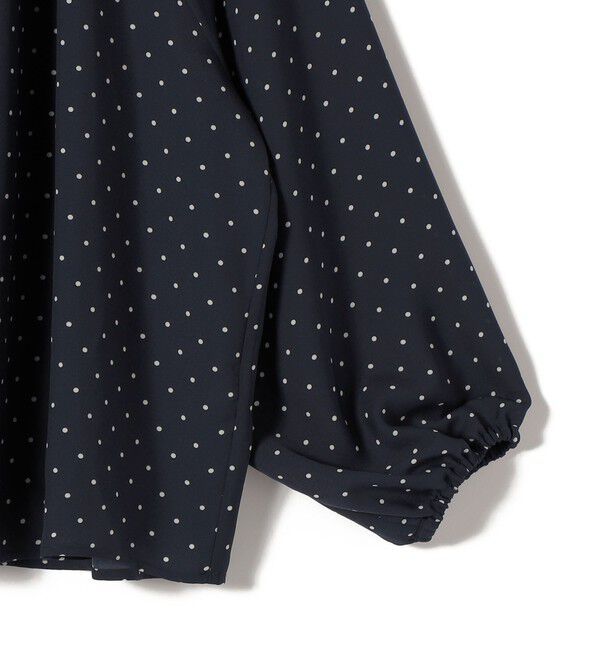 SHIPS for women「〈手洗い可能〉ドット リボン デザイン 長袖 ブラウス」|シャツ・ブラウス|