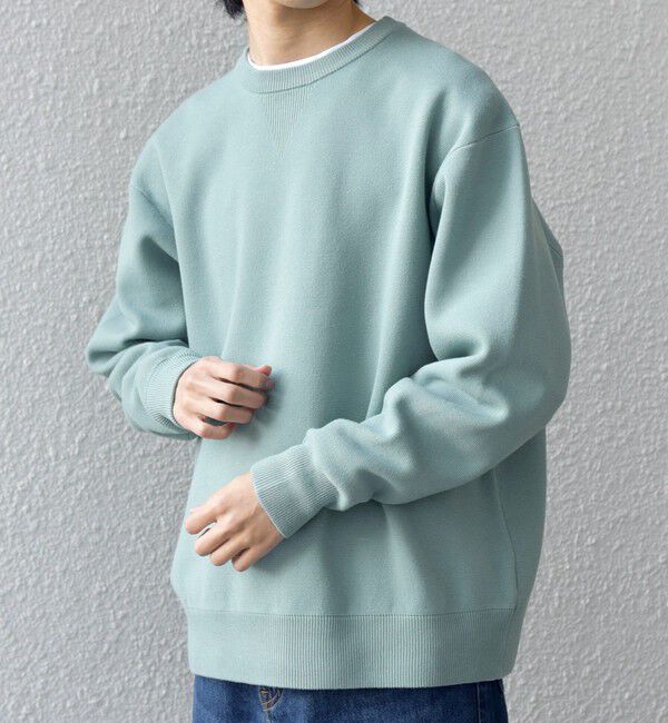 SHIPS any「SHIPS any:〈手洗い可能〉ミラノリブ コットンライク クルーネック ニット◇」|ニット・セーター|