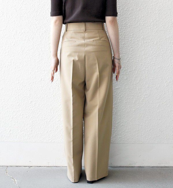 SHIPS any「SHIPS any:〈手洗い可能〉2タック ワイド パンツ」|スラックス|