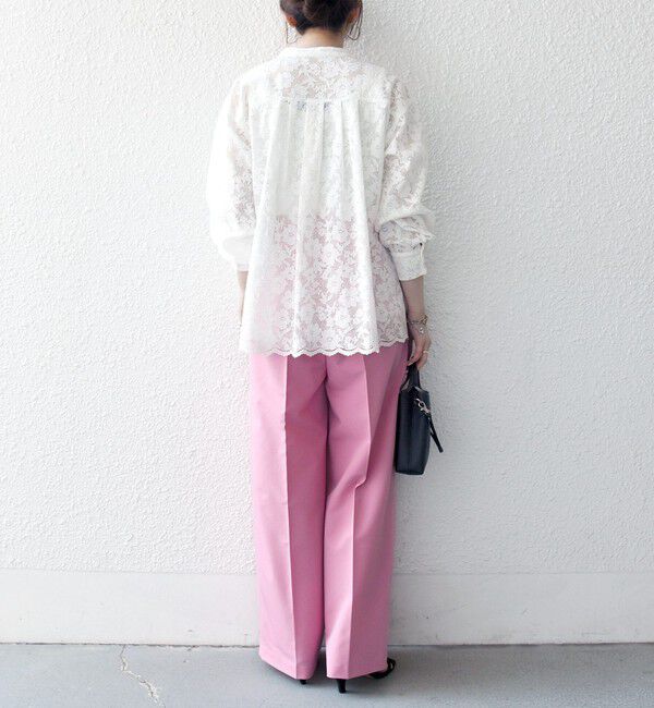 SHIPS any「SHIPS any:〈手洗い可能〉2タック ワイド パンツ」|スラックス|