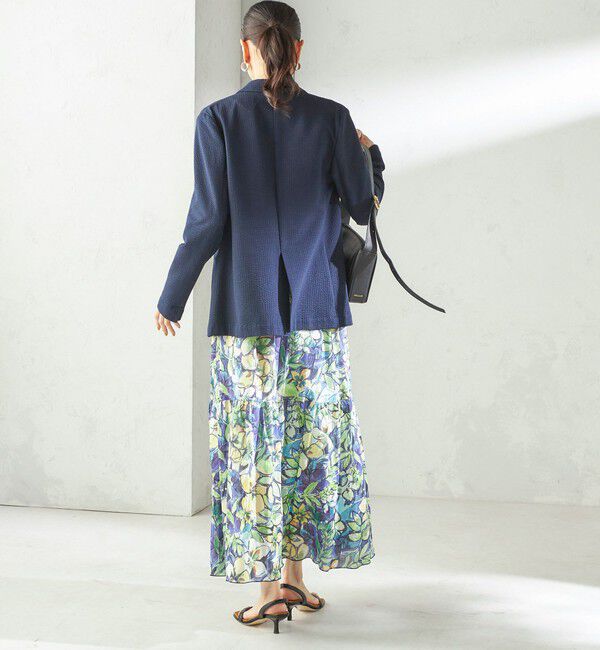 SHIPS for women「《予約》〈手洗い可能〉DEVEAUX 綿 プリント スカート」|スカート|