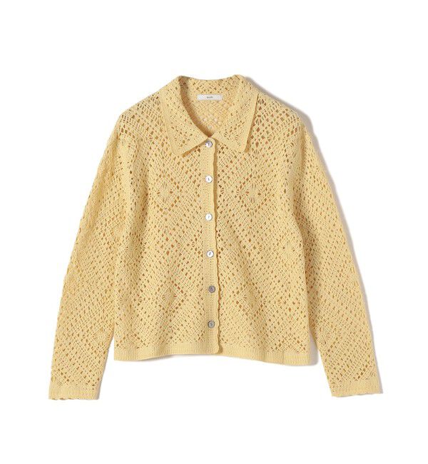 SHIPS for women「《予約》【WEB限定】〈手洗い可能〉クロシェ ニット カーディガン」|カーディガン|