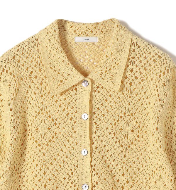 SHIPS for women「《予約》【WEB限定】〈手洗い可能〉クロシェ ニット カーディガン」|カーディガン|