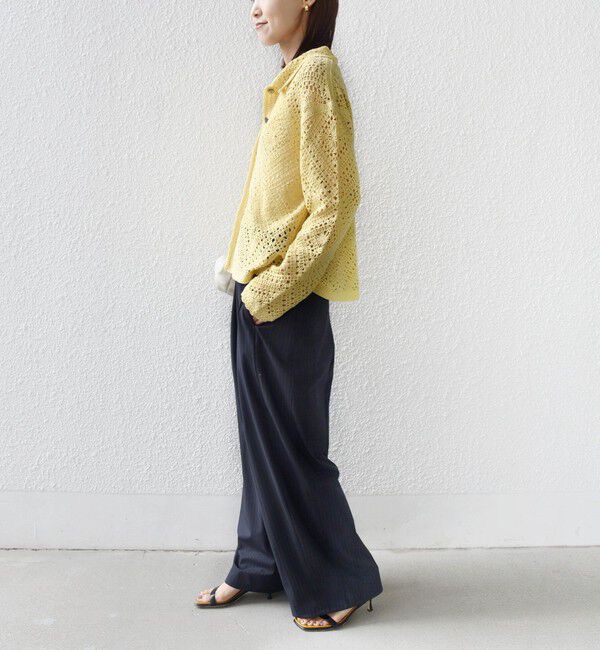 SHIPS for women「《予約》【WEB限定】〈手洗い可能〉クロシェ ニット カーディガン」|カーディガン|