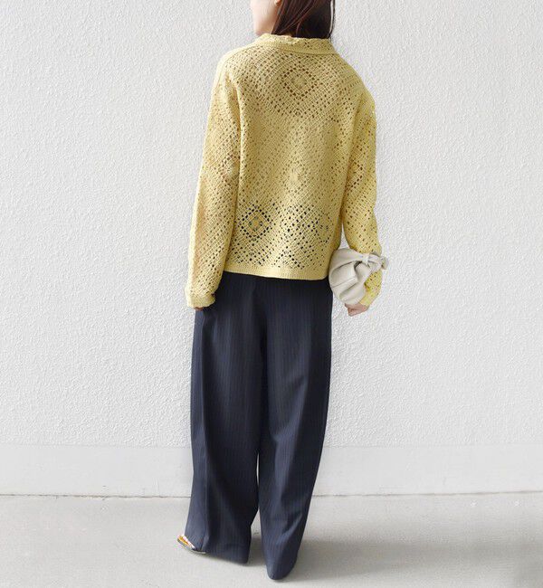 SHIPS for women「《予約》【WEB限定】〈手洗い可能〉クロシェ ニット カーディガン」|カーディガン|