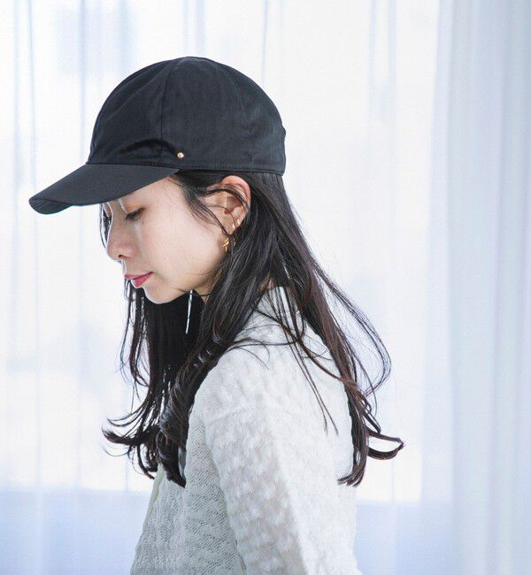 quaranciel「《予約》quaranciel:〈UVカット/接触冷感/撥水加工/手洗い可能〉ラスター キャップ」|キャップ・キャスケット|