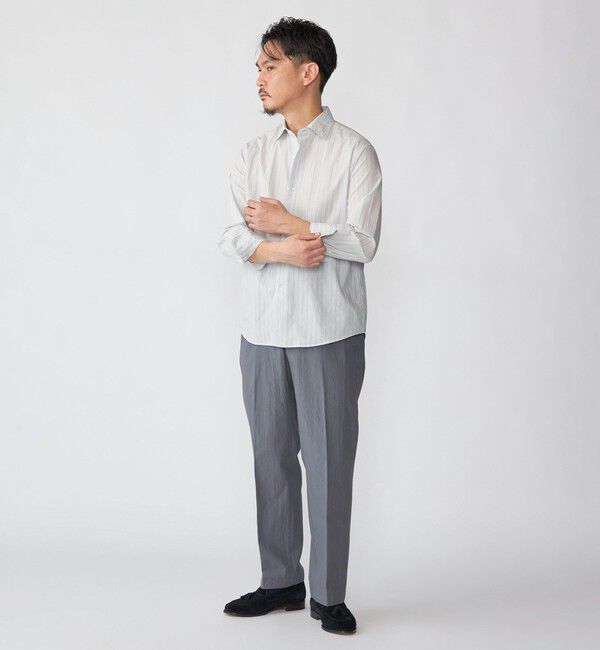 SHIPS「SHIPS:〈洗濯機可能〉CO+ ノープリーツ パンツ(セットアップ対応)」|スラックス|