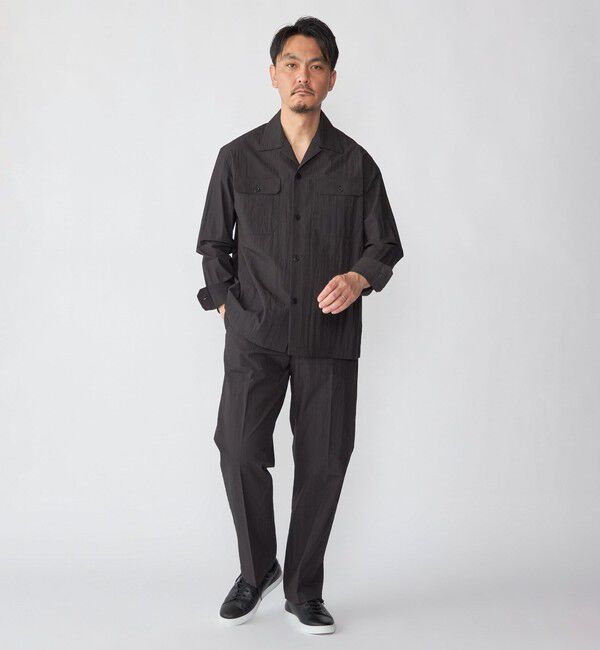 SHIPS「SHIPS:〈洗濯機可能〉CO+ ノープリーツ パンツ(セットアップ対応)」|スラックス|