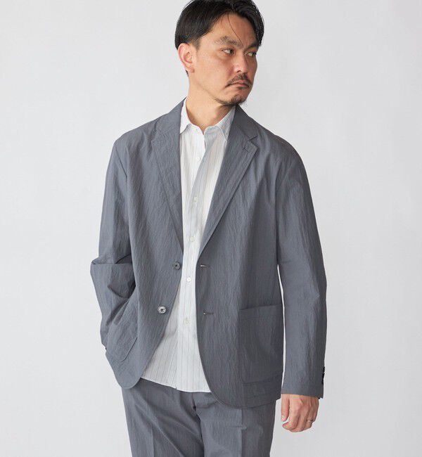 SHIPS「SHIPS:〈洗濯機可能〉CO+ ジャケット(セットアップ対応)」|テーラードジャケット|グレー系