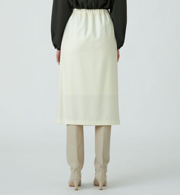 Ballsey「ストレッチボタニー ラップスカート」|フレア|