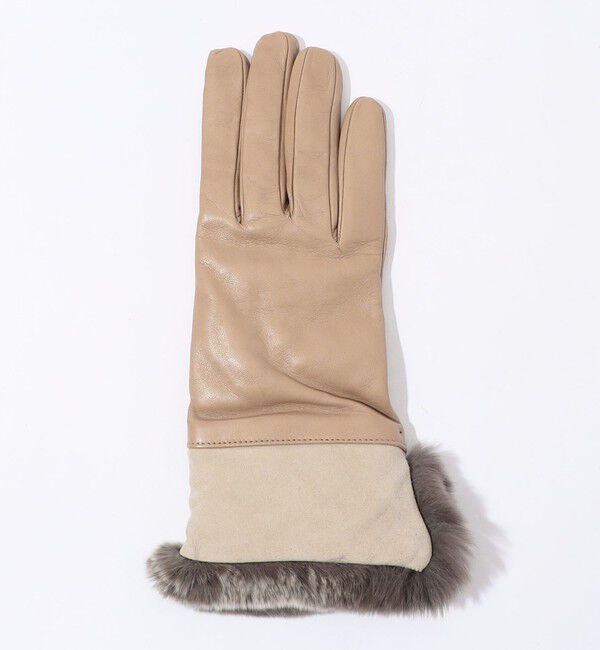 TOMORROWLAND GOODS「CARIDEI ファーコンビグローブ」|手袋|