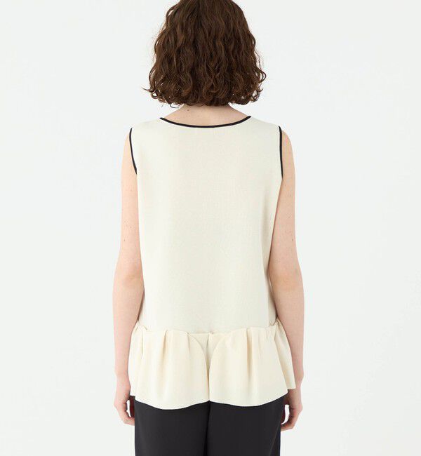 Ballsey「ミラノリブ タックヘムノースリーブプルオーバー」|ニット・セーター|