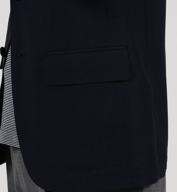 TOMORROWLAND MENS「Super120'sウールポリエステル ホップサック シングルブレステッド2Bジャケット」|テーラードジャケット|