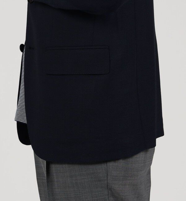 TOMORROWLAND MENS「Super120'sウールポリエステル ホップサック シングルブレステッド2Bジャケット」|テーラードジャケット|