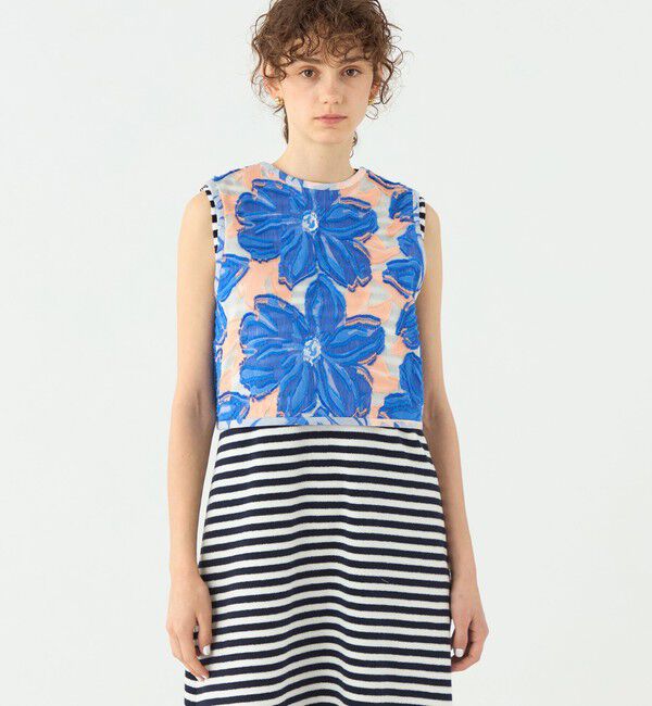 TOMORROWLAND collection「プルメリアジャカード フロンタブルトップス」|シャツ・ブラウス|