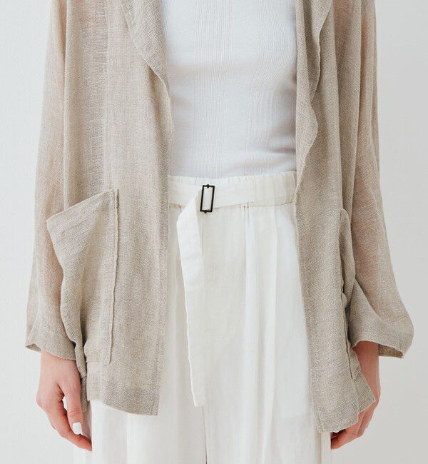 GALERIE VIE「リノカラミ シャツジャケット」|テーラードジャケット|