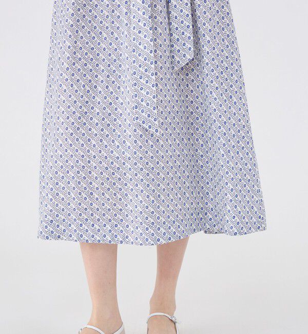 SOULEIADO「リネンプリント エプロンワンピース」|ワンピース|