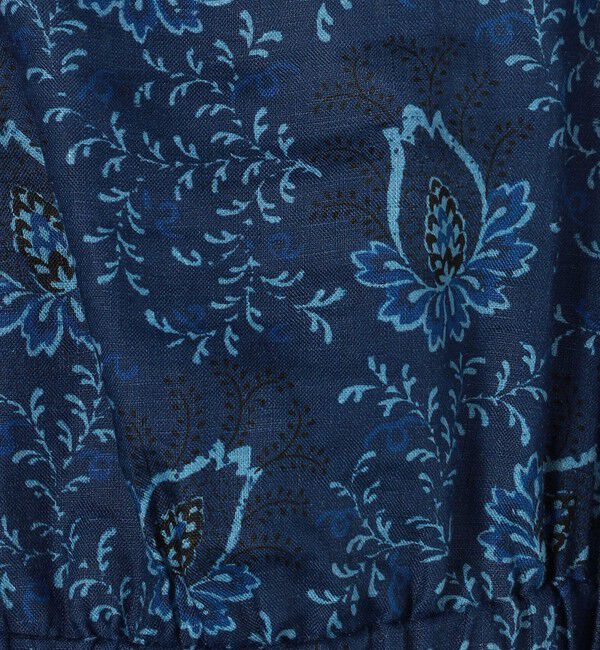 SOULEIADO「リネンプリント エプロンワンピース」|ワンピース|