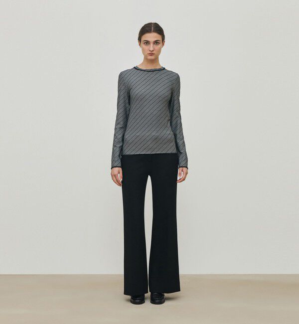 DES PRES「ダイアゴナルジャージー クルーネックプルオーバー」|Tシャツ・カットソー|