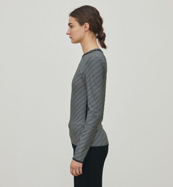 DES PRES「ダイアゴナルジャージー クルーネックプルオーバー」|Tシャツ・カットソー|