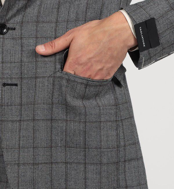 TOMORROWLAND MENS「【別注】TAGLIATORE ウールサキソニーチェック シングルブレステッド2Bスーツ」|スーツ|