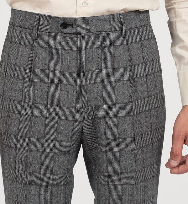 TOMORROWLAND MENS「【別注】TAGLIATORE ウールサキソニーチェック シングルブレステッド2Bスーツ」|スーツ|