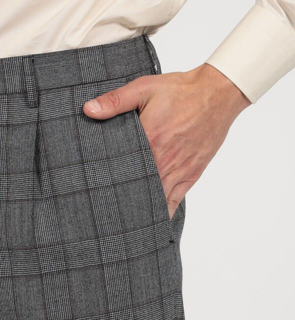 TOMORROWLAND MENS「【別注】TAGLIATORE ウールサキソニーチェック シングルブレステッド2Bスーツ」|スーツ|